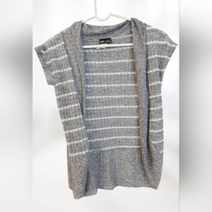 Vintage Gray Y2K Flyaway Wet Seal Cardigan Women's Size Medium Lightweight Knit